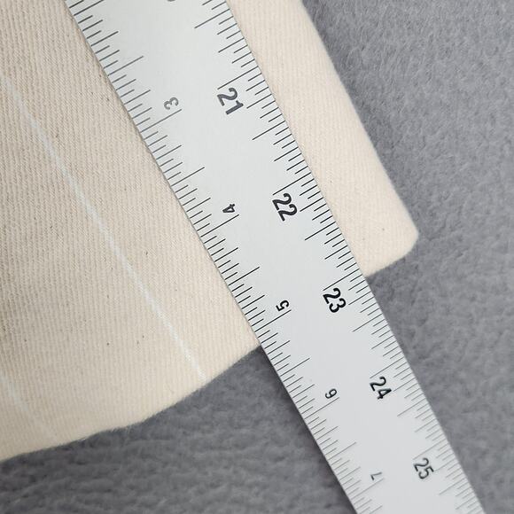 J.Crew Blazer Womens 4 Cream Ivory Pinstripe One Button Notch Lapel Lined Cotton - Picture 6 of 16